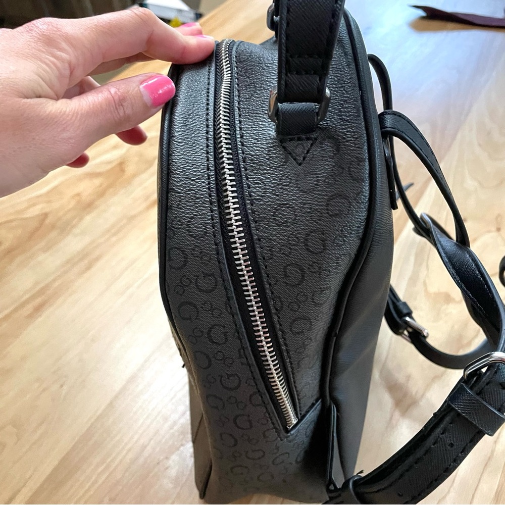 Guess Black Mini-Backpack Purse PVC - Picture 6 of 6